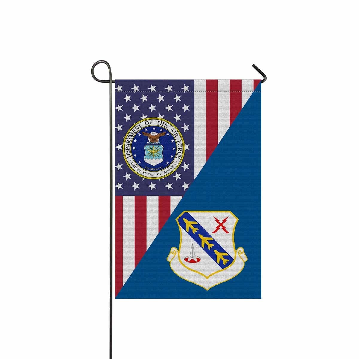 US Air Force 43d Air Division Garden Flag/Yard Flag 12 inches x 18 inches Twin-Side Printing-GDFlag-USAF-AirDivision-Veterans Nation