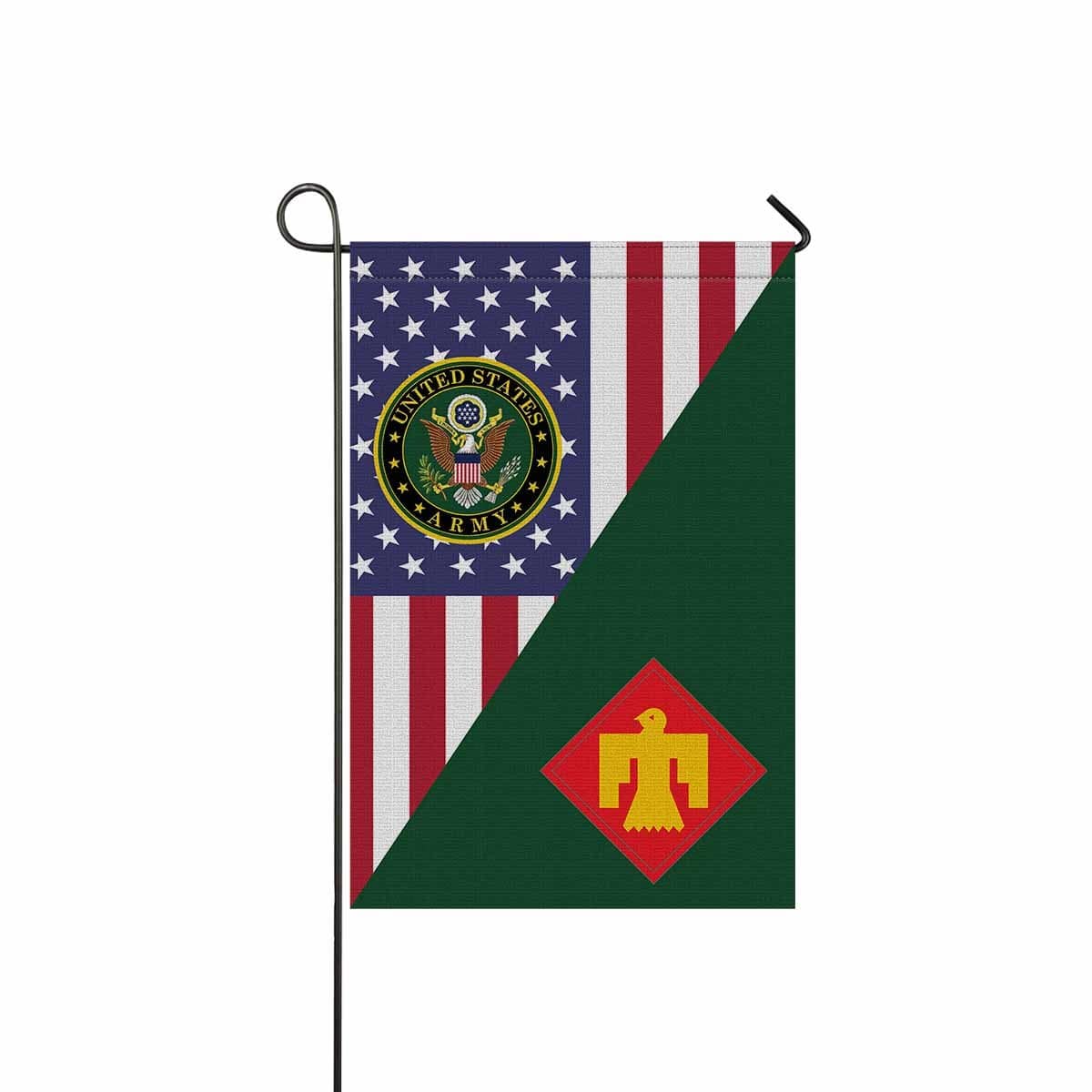 US ARMY 45TH INFANTRY BRIGADE COMBAT TEAM Garden Flag/Yard Flag 12 inches x 18 inches Twin-Side Printing-GDFlag-Army-CSIB-Veterans Nation