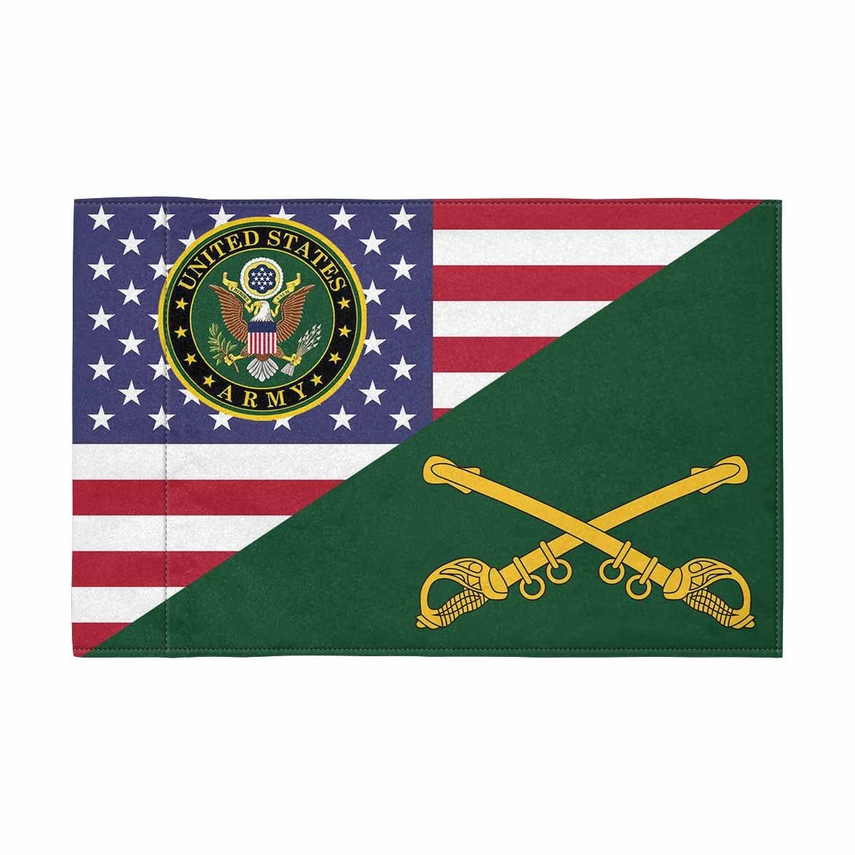 US Army Cavalry Motorcycle Flag 9" x 6" Twin-Side Printing D01-Garden Flag-Veterans Nation