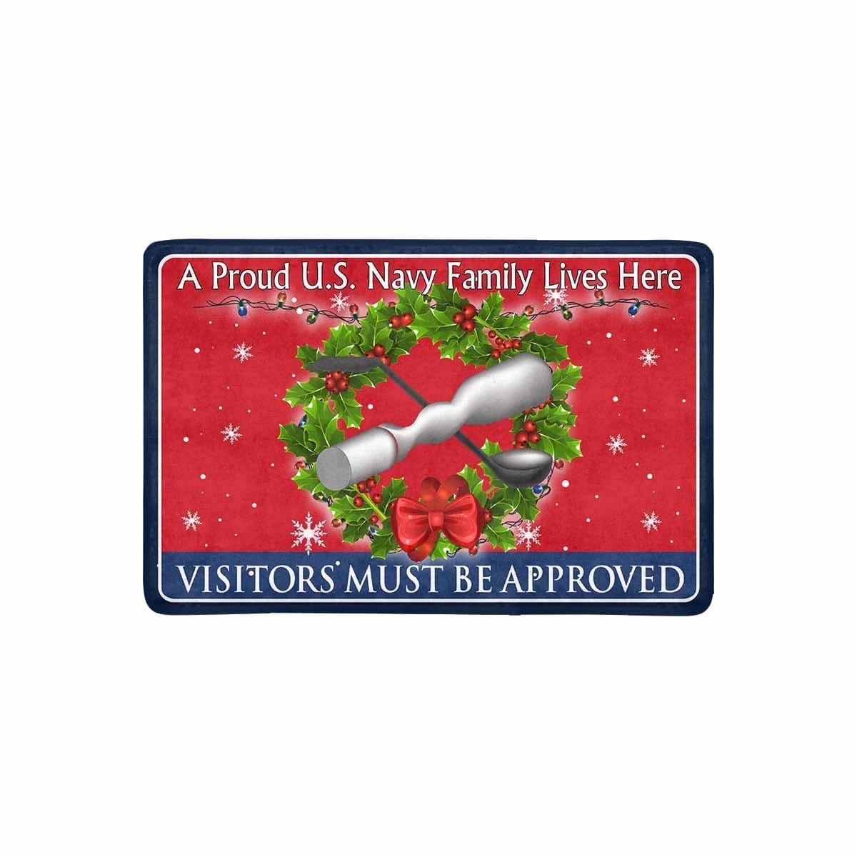 US Navy Molder Navy ML - Visitors must be approved-Doormat-Navy-Rate-Veterans Nation