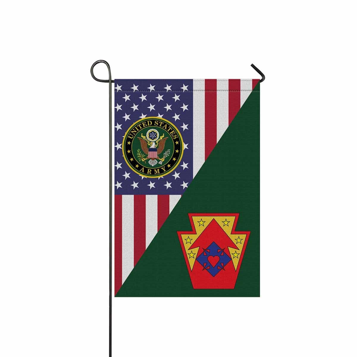 US ARMY 213 SUPPORT GROUP Garden Flag/Yard Flag 12 inches x 18 inches Twin-Side Printing-GDFlag-Army-CSIB-Veterans Nation