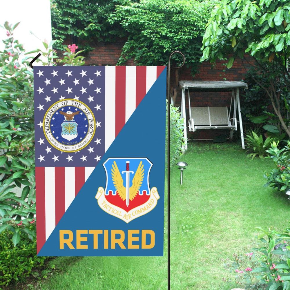 US Air Force Tactical Air Command Retired House Flag 28 inches x 40 inches Twin-Side Printing-HouseFlag-USAF-Shield-Veterans Nation