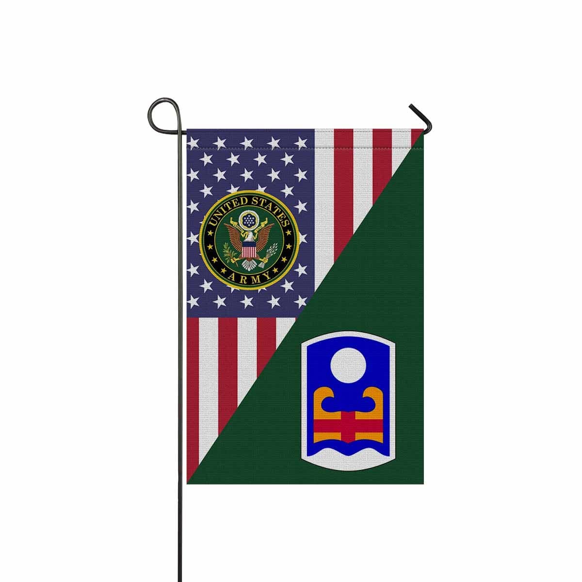 US ARMY 92 INFANTRY BRIGADE Garden Flag/Yard Flag 12 inches x 18 inches Twin-Side Printing-GDFlag-Army-CSIB-Veterans Nation