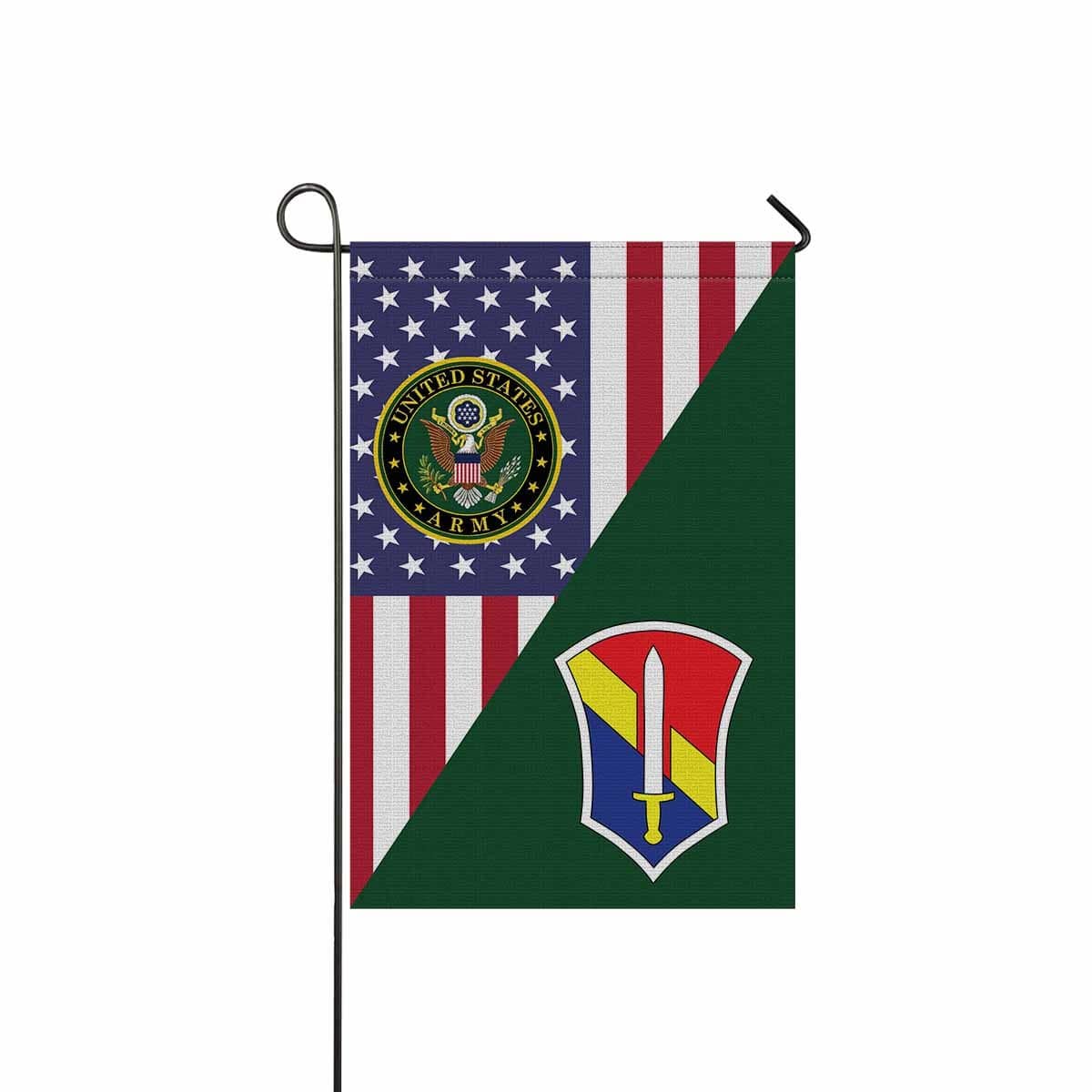 US ARMY 1 FIELD FORCE, VIETNAM Garden Flag/Yard Flag 12 inches x 18 inches Twin-Side Printing-GDFlag-Army-CSIB-Veterans Nation