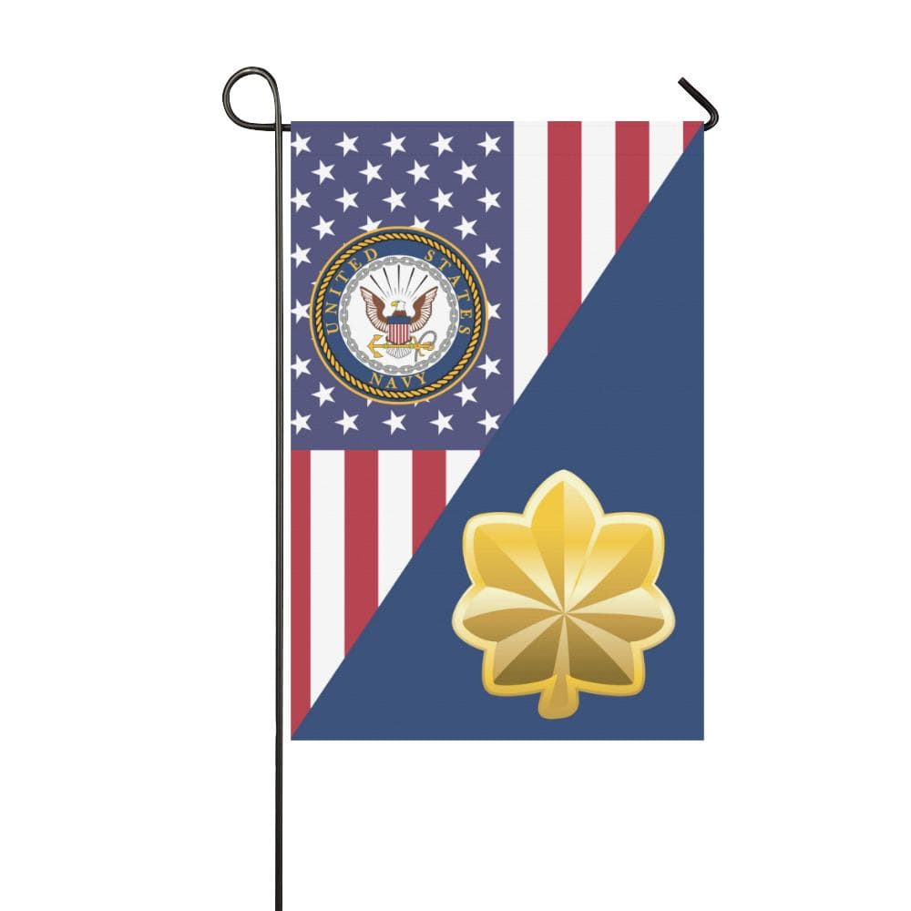 US Navy O-4 Lieutenant Commander O4 LCDR Garden Flag/Yard Flag 12 inches x 18 inches Twin-Side Printing-GDFlag-Navy-Officer-Veterans Nation