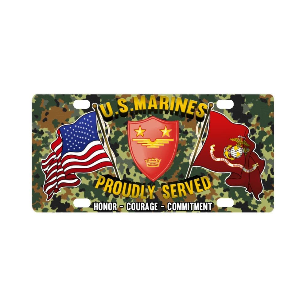 US Marine Corps Headquarter Pacific MAW Classic Li Classic License Plate-LicensePlate-USMC-Division-Veterans Nation