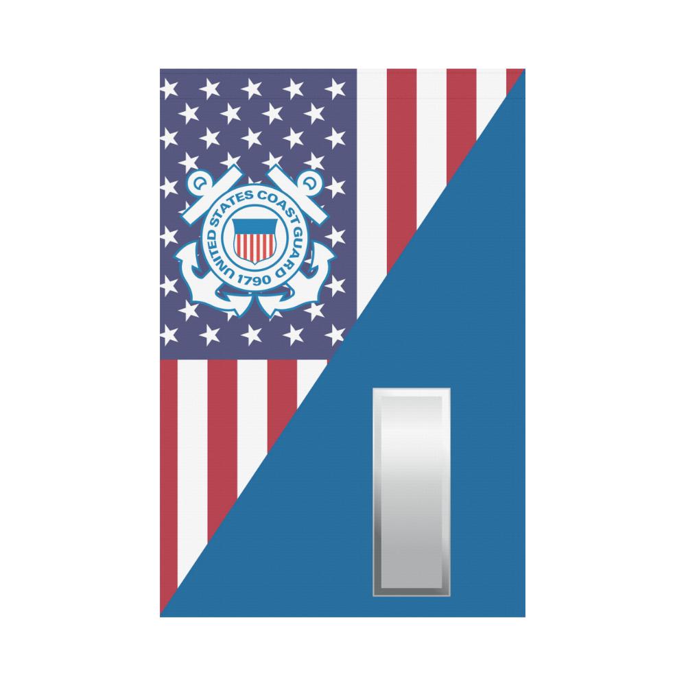 US Coast Guard O-2 Lieutenant Junior Grade O2 LTJG Garden Flag/Yard Flag 12 inches x 18 inches-GDFlag-USCG-Officer-Veterans Nation