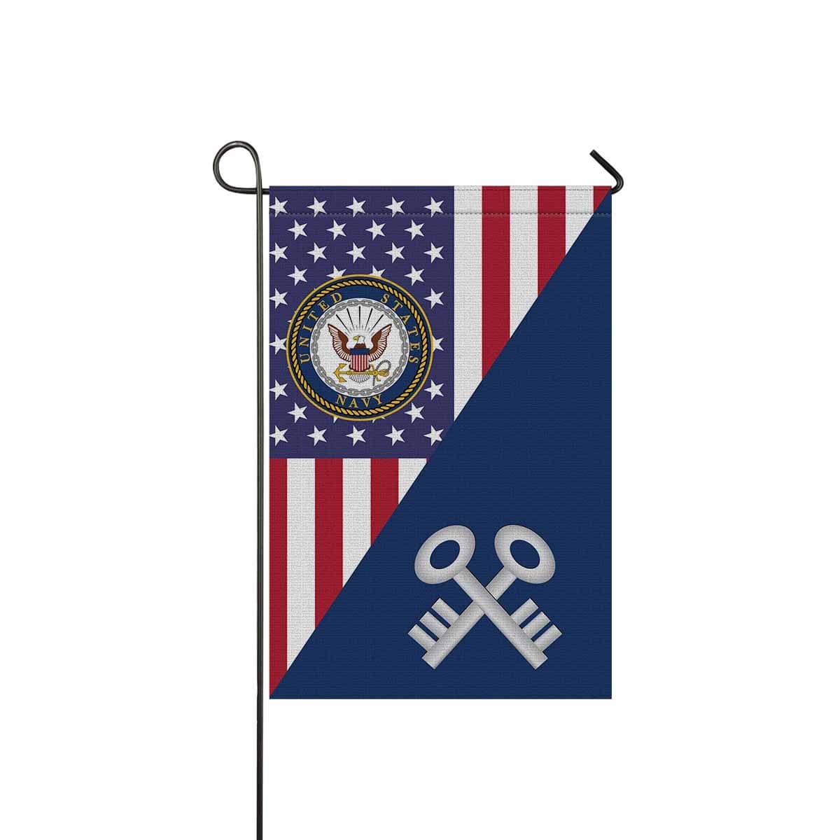 US Navy Storekeeper Navy SK Garden Flag/Yard Flag 12 inches x 18 inches Twin-Side Printing-GDFlag-Navy-Rate-Veterans Nation