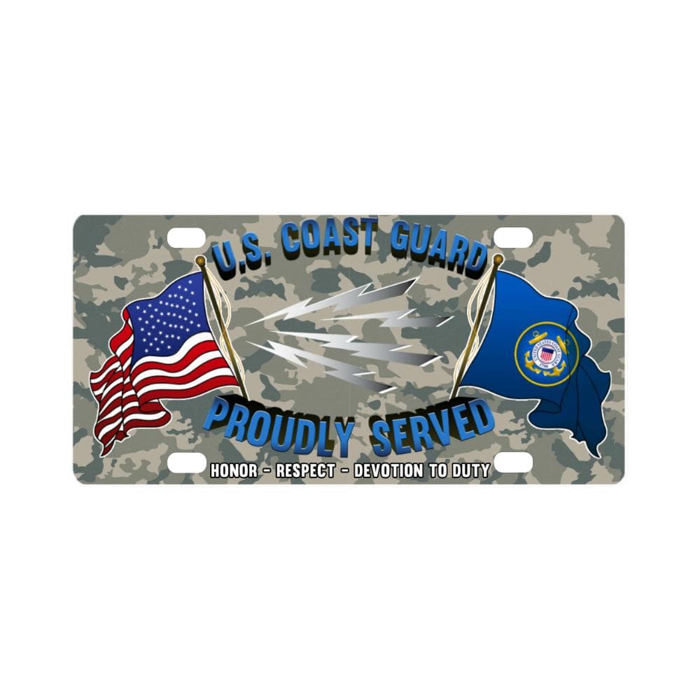 US Coast Guard Telecommunications Specialist TC Lo Classic License Plate-LicensePlate-USCG-Rate-Veterans Nation