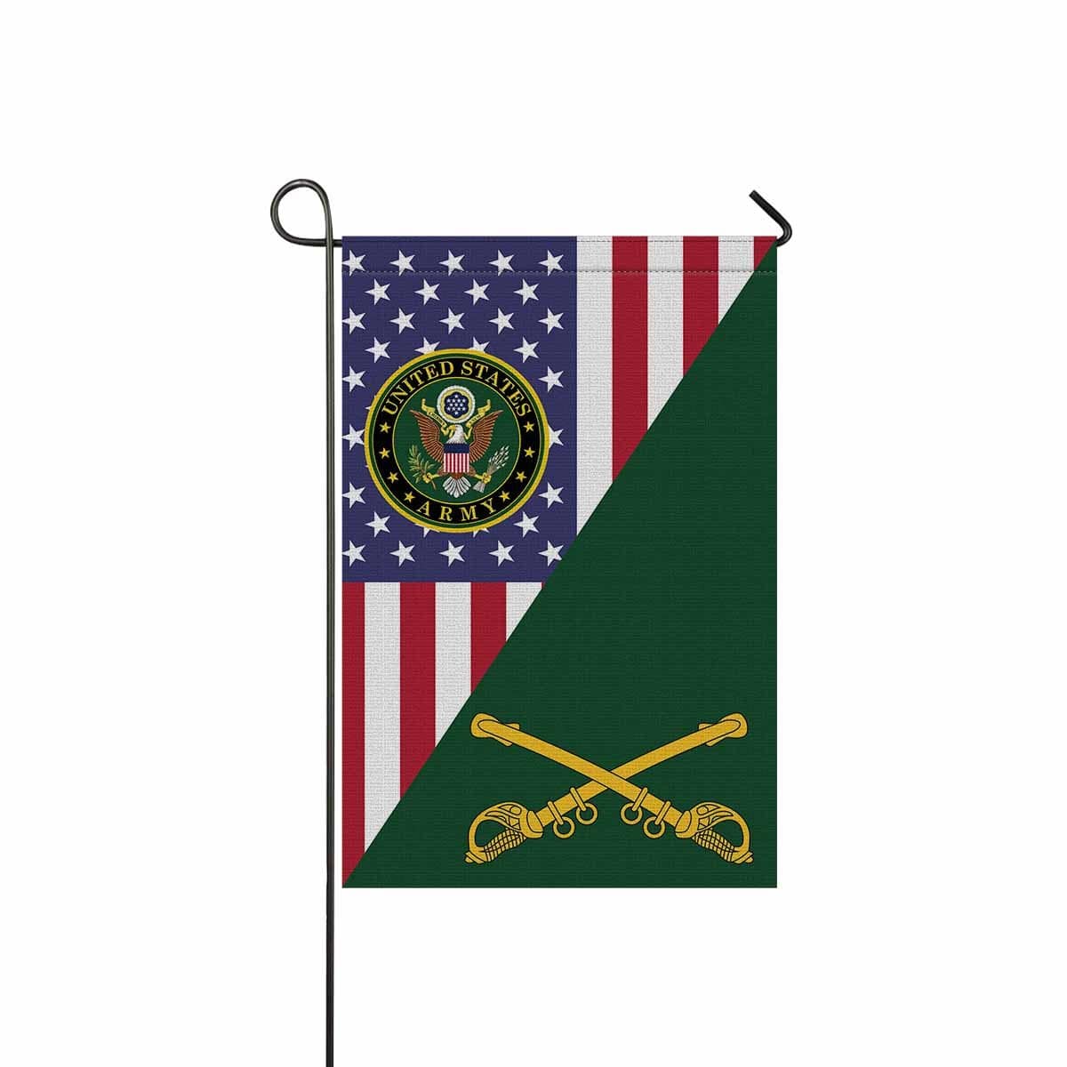 US Army Cavalry Garden Flag/Yard Flag 12 Inch x 18 Inch Twin-Side Printing-GDFlag-Army-Branch-Veterans Nation