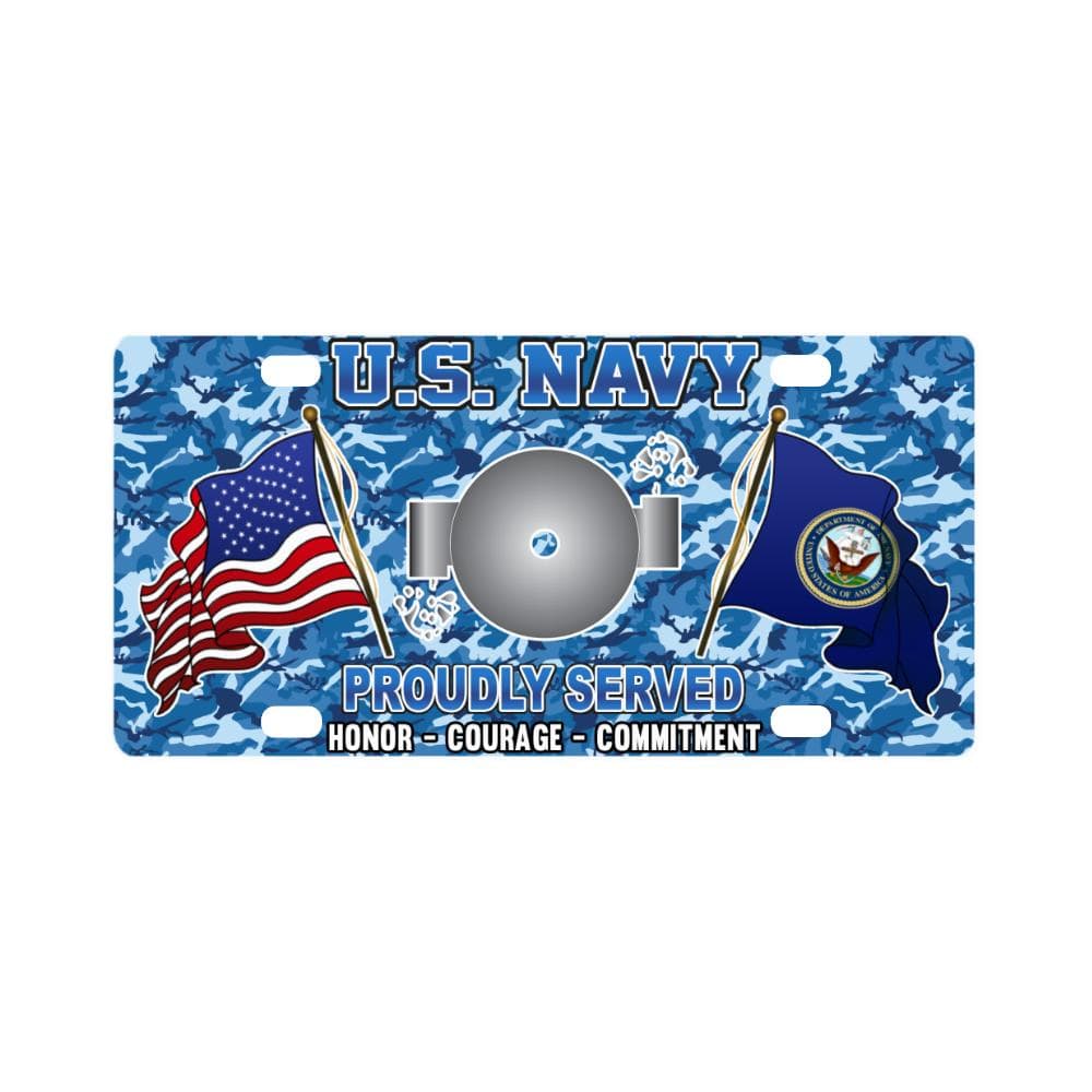 U.S Navy Boiler technician Navy BT - Classic License Plate-LicensePlate-Navy-Rate-Veterans Nation