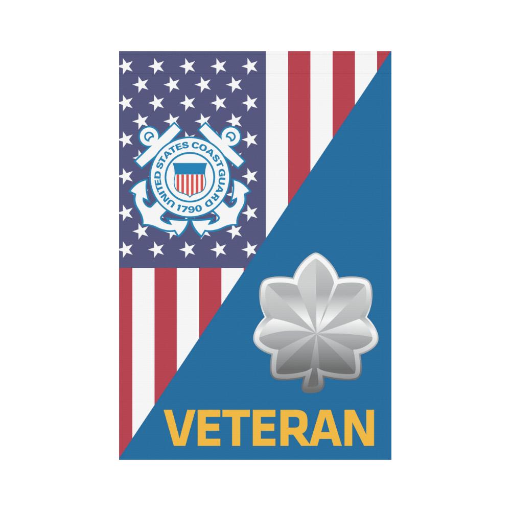 US Coast Guard O-5 Commander O5 CDR Senior Officer Veteran Garden Flag/Yard Flag 12 inches x 18 inches-GDFlag-USCG-Officer-Veterans Nation