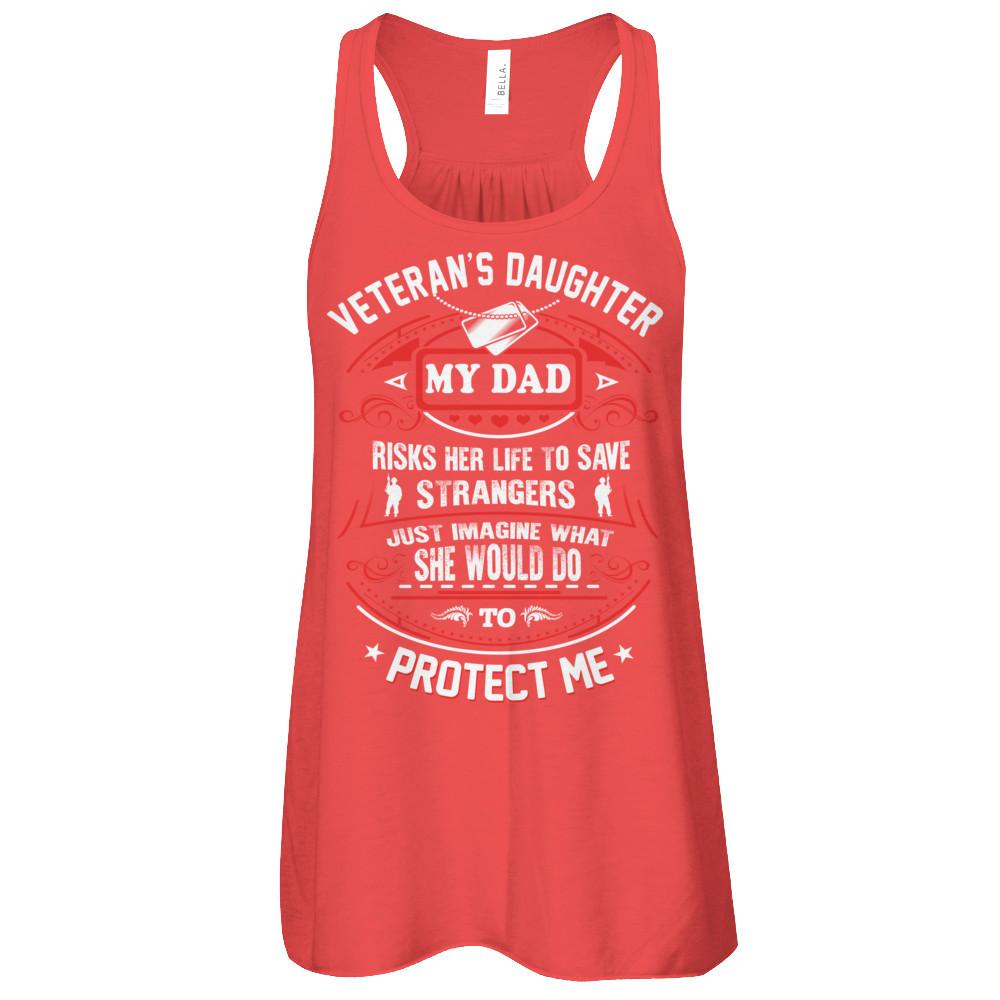 Military T-Shirt "Proud A Veteran Daughter"-TShirt-General-Veterans Nation