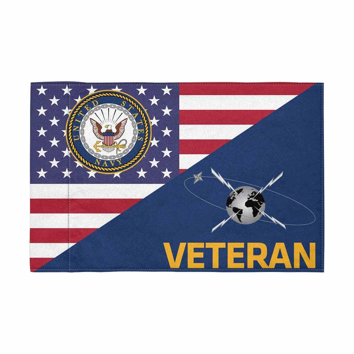 US Navy Mass Communications Specialist Navy MC Veteran Motorcycle Flag 9" x 6" Twin-Side Printing D01-MotorcycleFlag-Navy-Veterans Nation