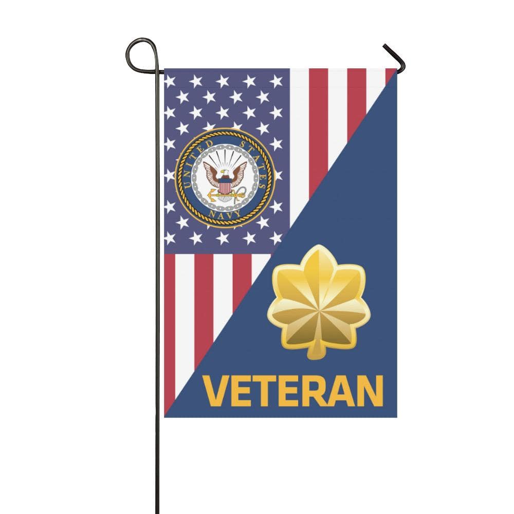 US Navy O-4 Lieutenant Commander O4 LCDR Veteran Garden Flag/Yard Flag 12 inches x 18 inches Twin-Side Printing-GDFlag-Navy-Officer-Veterans Nation
