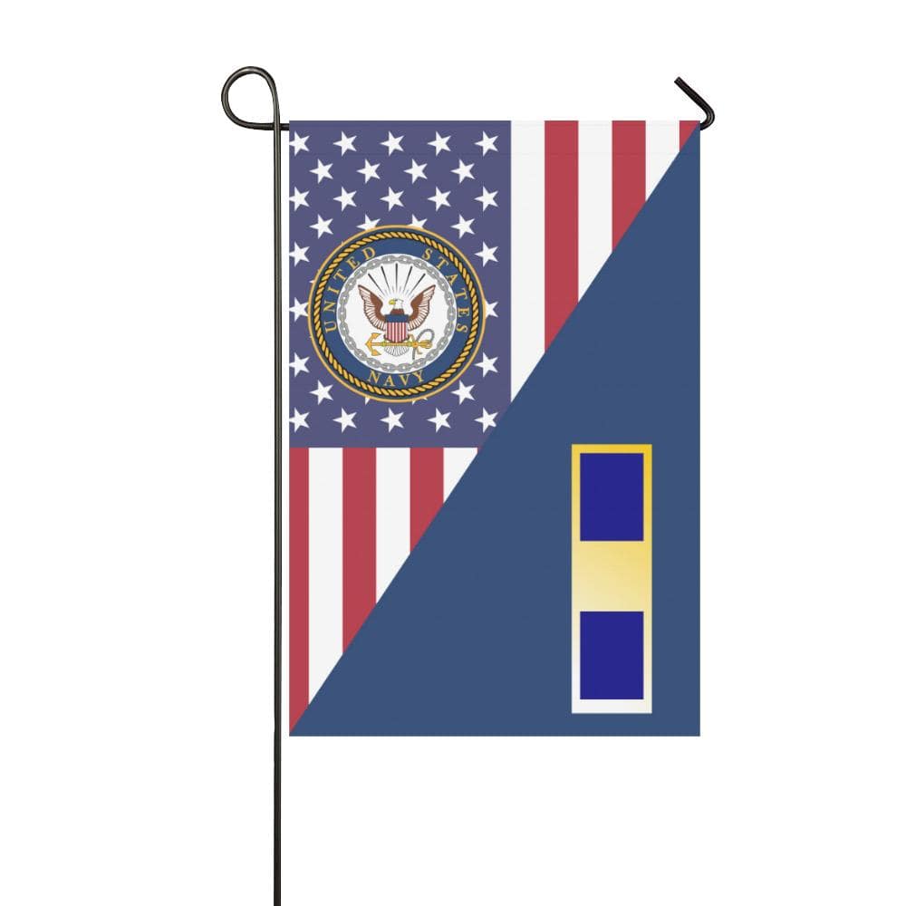 US Navy W-1 Warrant Officer W1 WO1 Garden Flag/Yard Flag 12 inches x 18 inches Twin-Side Printing-GDFlag-Navy-Officer-Veterans Nation
