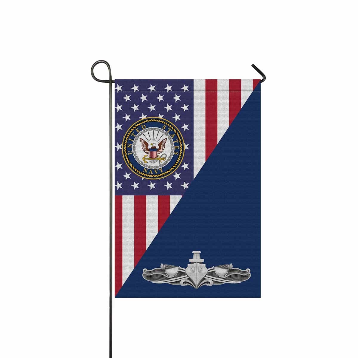 US Navy Surface Warfare Enlisted Badge Garden Flag/Yard Flag 12 inches x 18 inches Twin-Side Printing-GDFlag-Navy-Badge-Veterans Nation