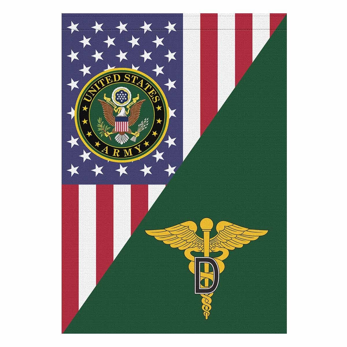 U.S. Army Dental Corps House Flag 28 Inch x 40 Inch Twin-Side Printing-HouseFlag-Army-Branch-Veterans Nation