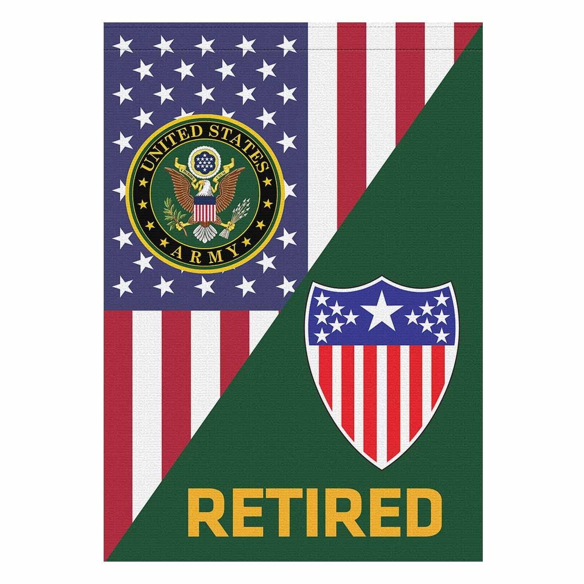 US Army Adjutant General Retired House Flag 28 Inch x 40 Inch Twin-Side Printing-HouseFlag-Army-Branch-Veterans Nation