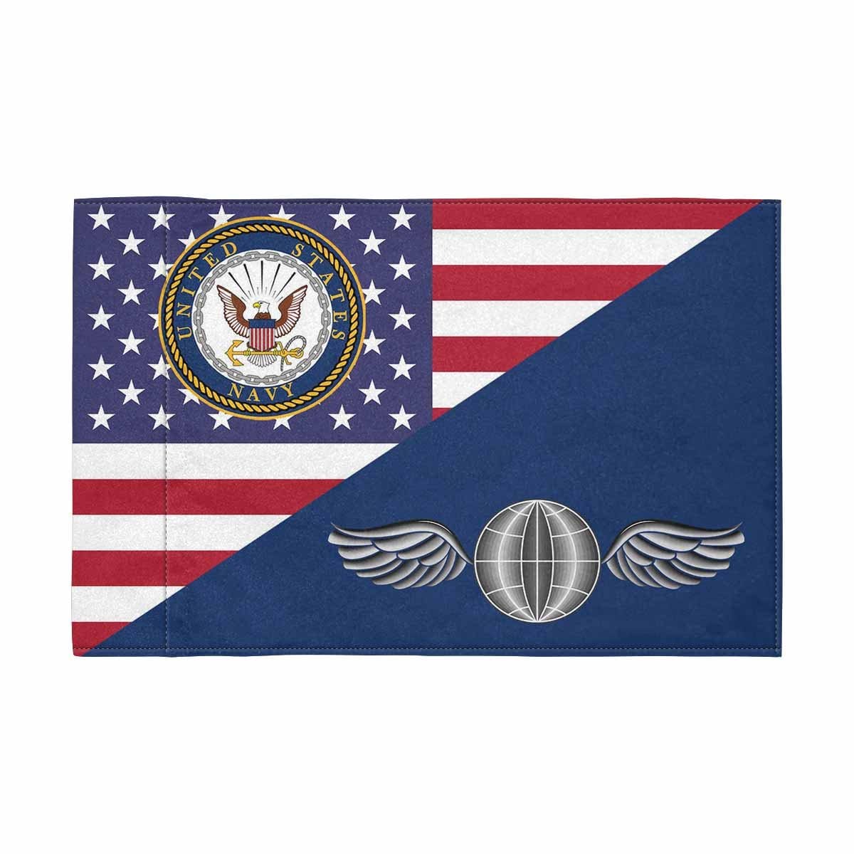 US Navy Aviation Electronics Mate Navy AE Motorcycle Flag 9" x 6" Twin-Side Printing D01-MotorcycleFlag-Navy-Veterans Nation