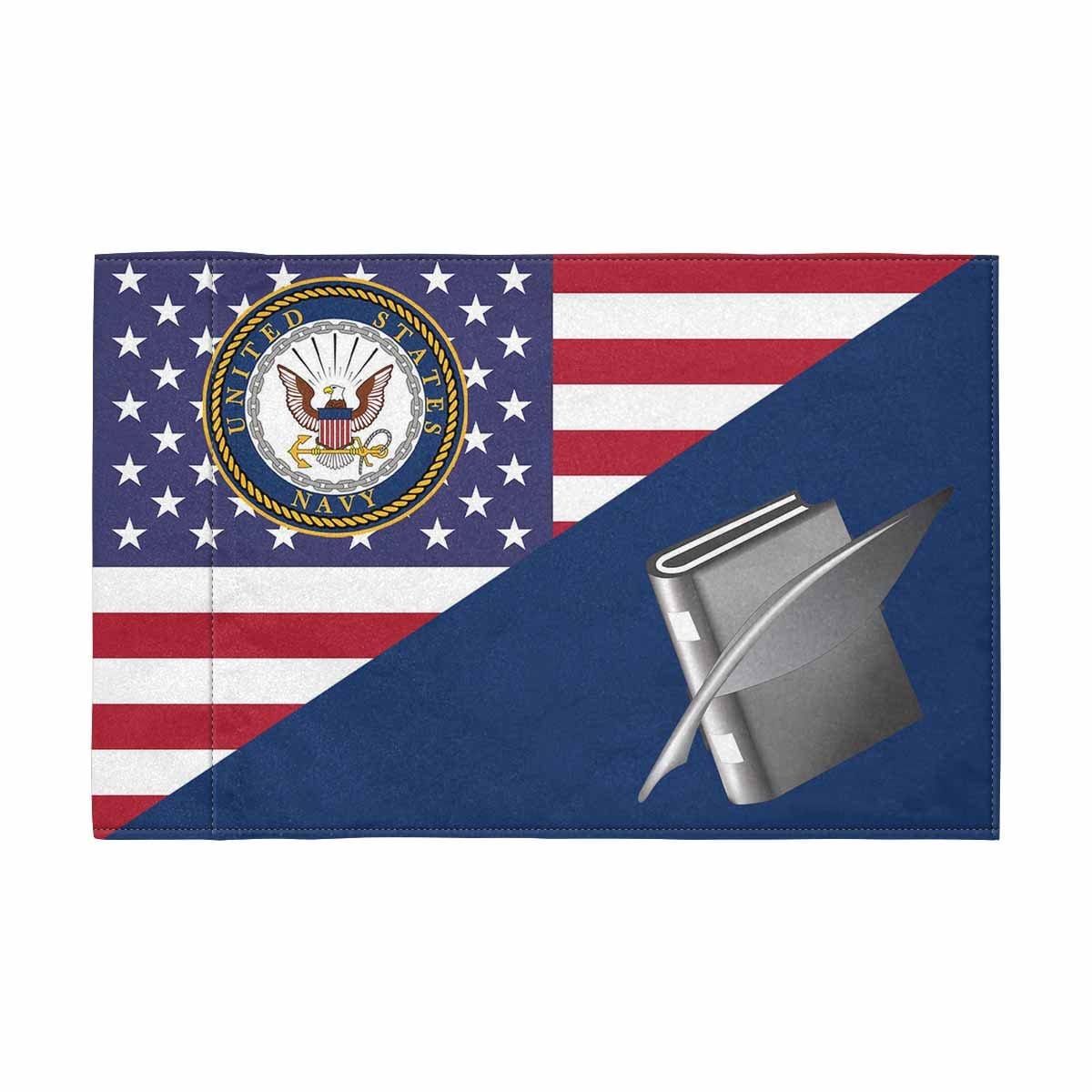 US Navy Personnel Specialist Navy PS Motorcycle Flag 9" x 6" Twin-Side Printing D01-MotorcycleFlag-Navy-Veterans Nation