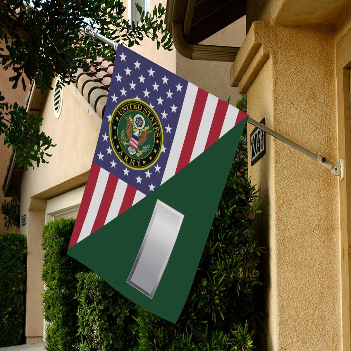 US Army O-2 First Lieutenant O2 1LT House Flag 28 Inch x 40 Inch 2-Side Printing-HouseFlag-Army-Ranks-Veterans Nation