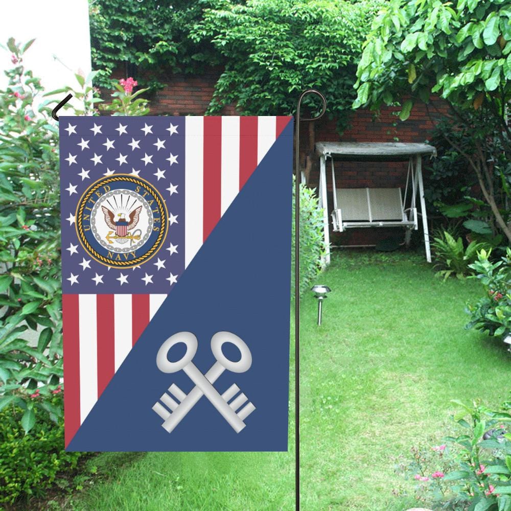 US Navy Logistics specialist Navy LS House Flag 28 inches x 40 inches Twin-Side Printing-HouseFlag-Navy-Rate-Veterans Nation