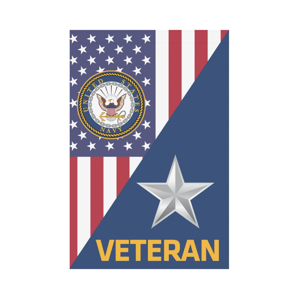 US Navy O-7 Rear Admiral Lower Half O7 RDML Veteran Garden Flag/Yard Flag 12 inches x 18 inches Twin-Side Printing-GDFlag-Navy-Officer-Veterans Nation