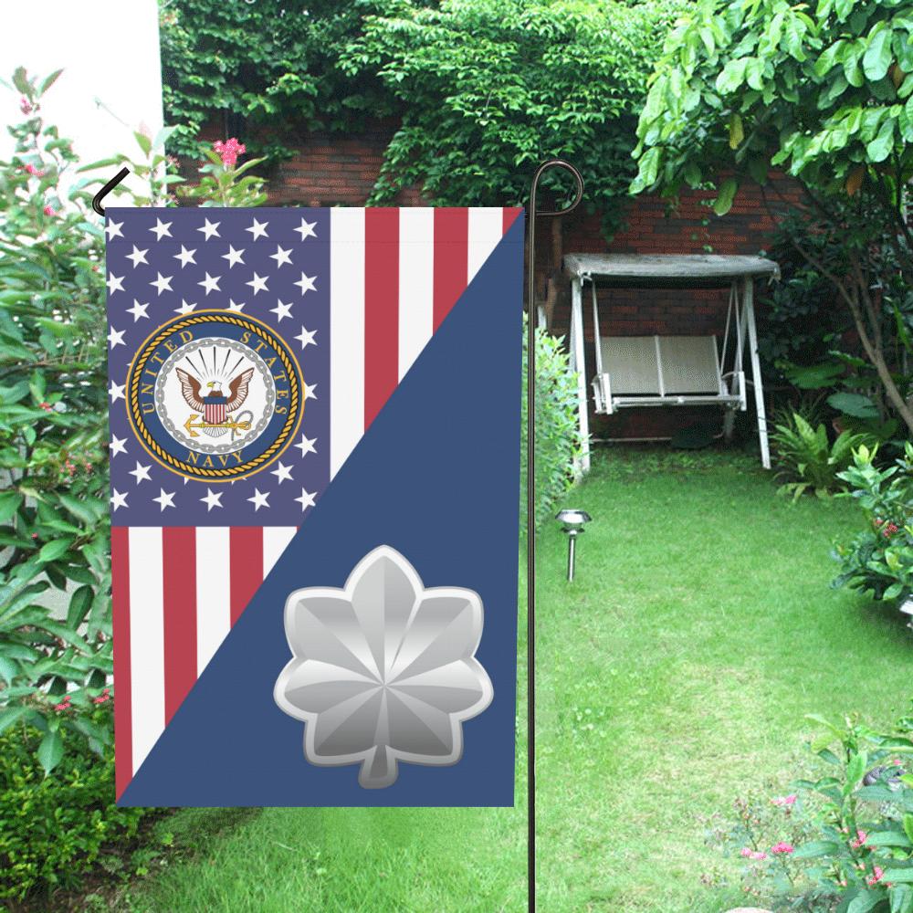 US Navy O-5 Commander O5 CDR Senior Officer Garden Flag/Yard Flag 12 inches x 18 inches Twin-Side Printing-GDFlag-Navy-Officer-Veterans Nation