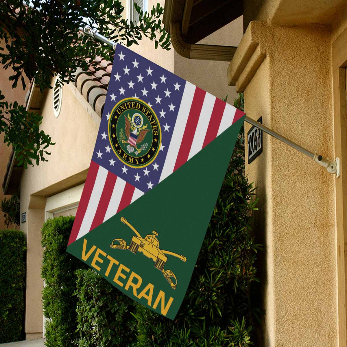 U.S Army Armor Veteran House Flag 28 Inch x 40 Inch Twin-Side Printing-HouseFlag-Army-Branch-Veterans Nation