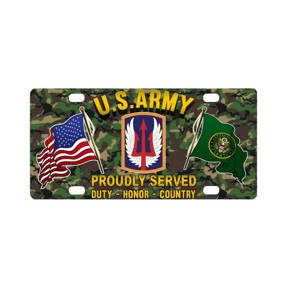 US ARMY 185TH THEATER AVIATION BRIGADE- Classic License Plate-LicensePlate-Army-CSIB-Veterans Nation