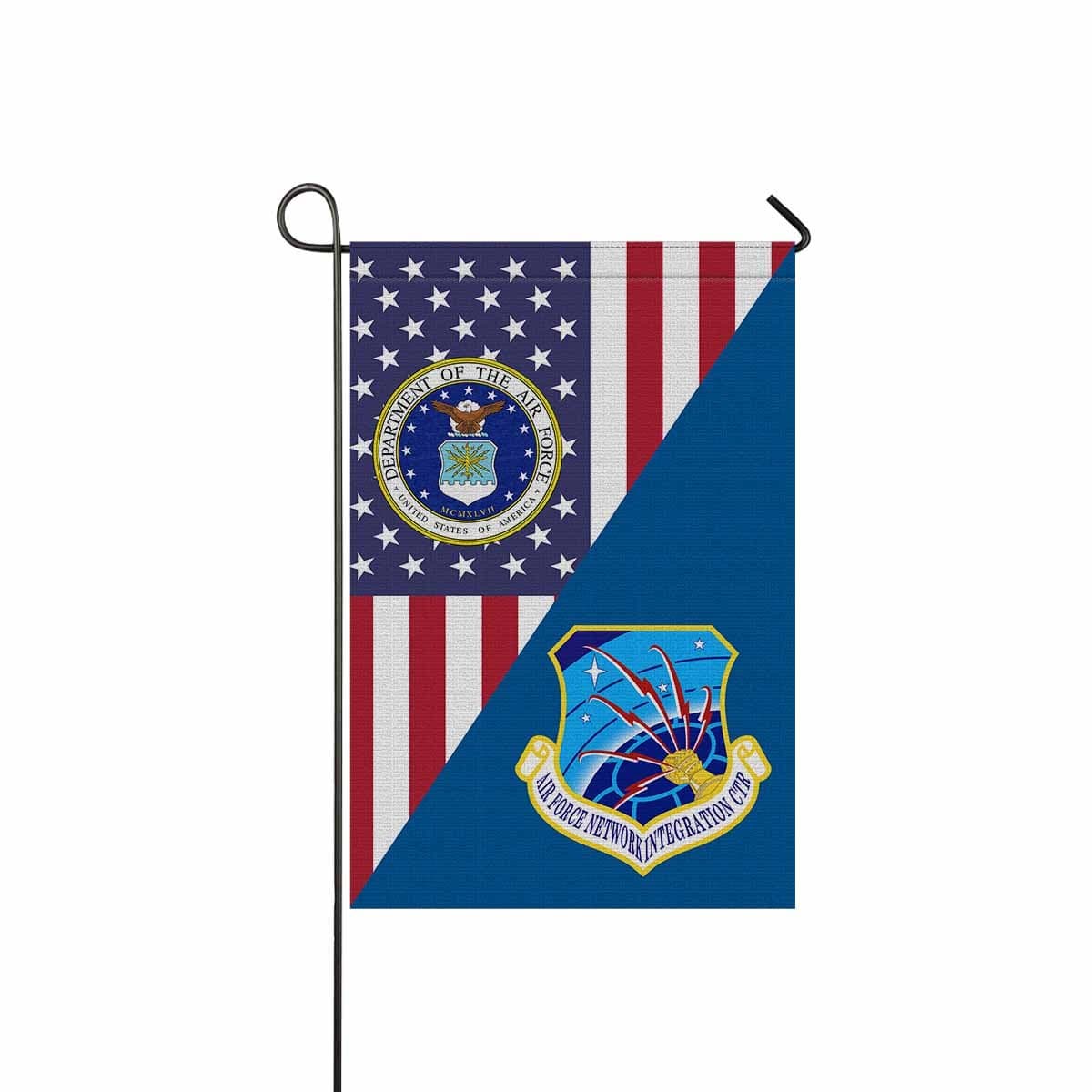 US Air Force Communications Command Garden Flag/Yard Flag 12 inches x 18 inches Twin-Side Printing-GDFlag-USAF-Shield-Veterans Nation