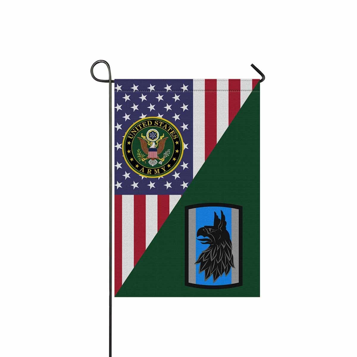 US ARMY 470 MILITARY INTELLIGENCE BRIGADE Garden Flag/Yard Flag 12 inches x 18 inches Twin-Side Printing-GDFlag-Army-CSIB-Veterans Nation