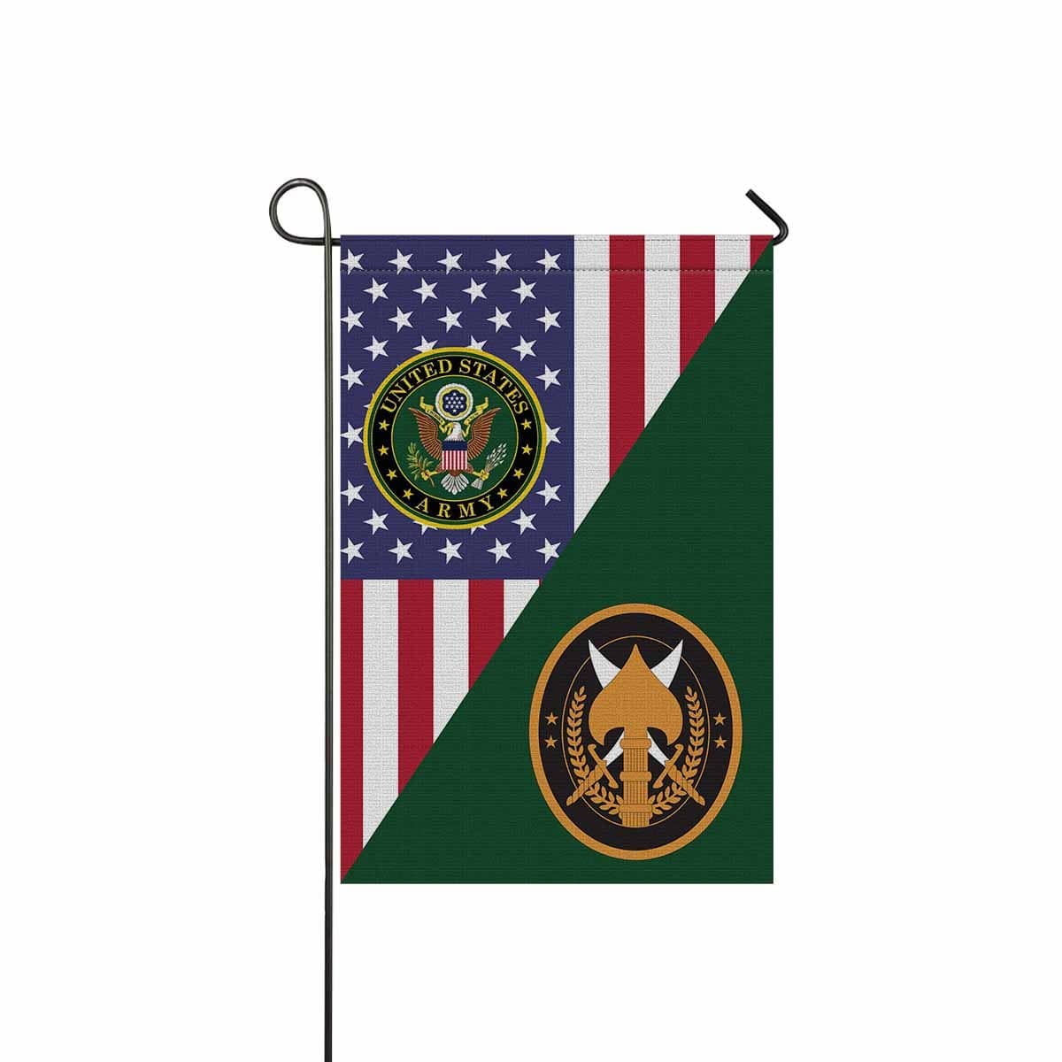 US ARMY SPECIAL OPERATIONS JOINT TASK FORCE OPERATION INHERENT RESOLVE CSIB Garden Flag/Yard Flag 12 inches x 18 inches Twin-Side Printing-GDFlag-Army-CSIB-Veterans Nation