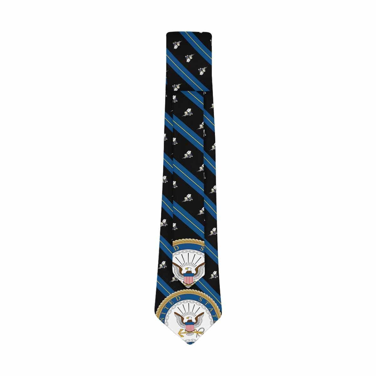 US Navy Seabees Classic Necktie (Two Sides)-Necktie-Navy-Collar-Veterans Nation