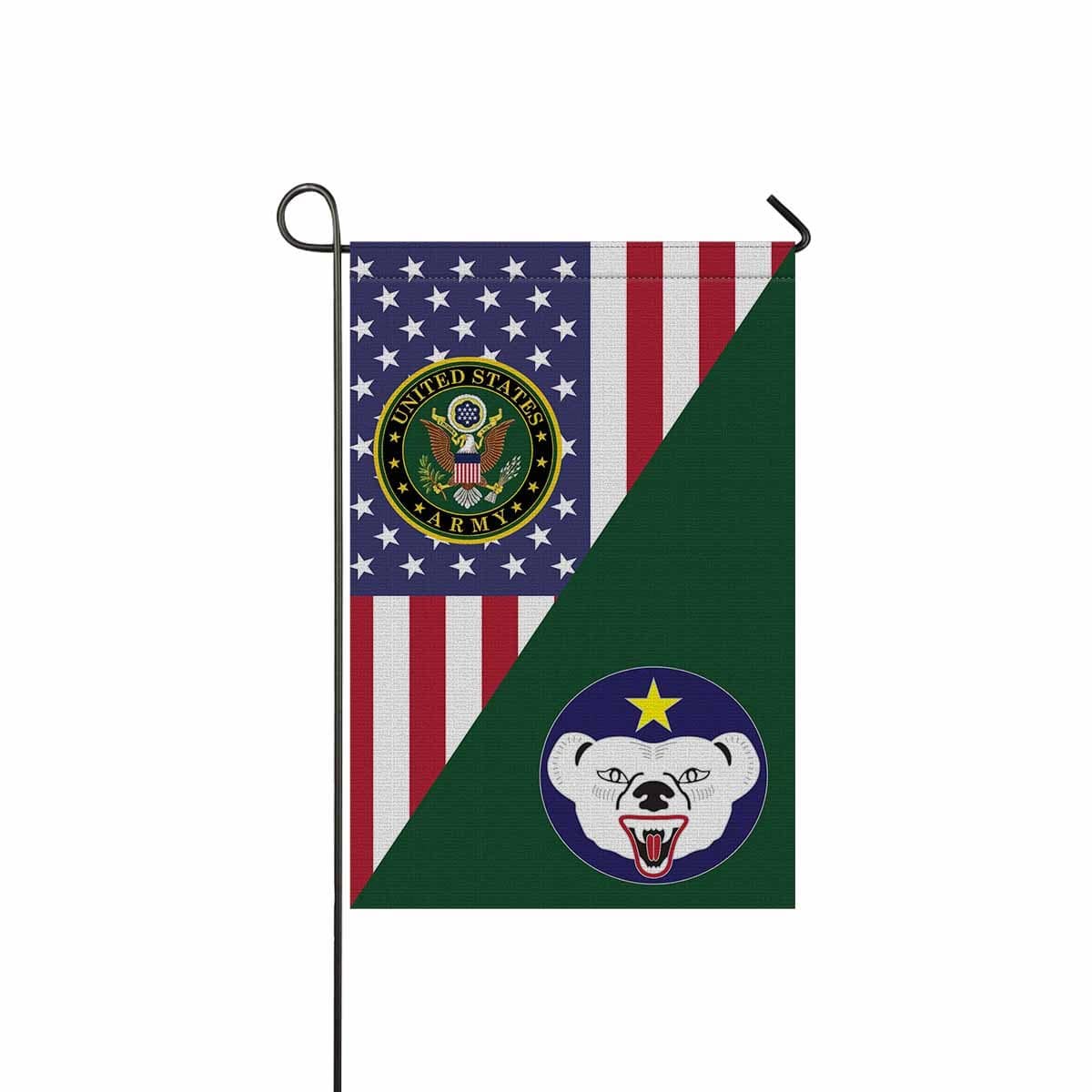 US ARMY CSIB ALASKA Garden Flag/Yard Flag 12 inches x 18 inches Twin-Side Printing-GDFlag-Army-CSIB-Veterans Nation