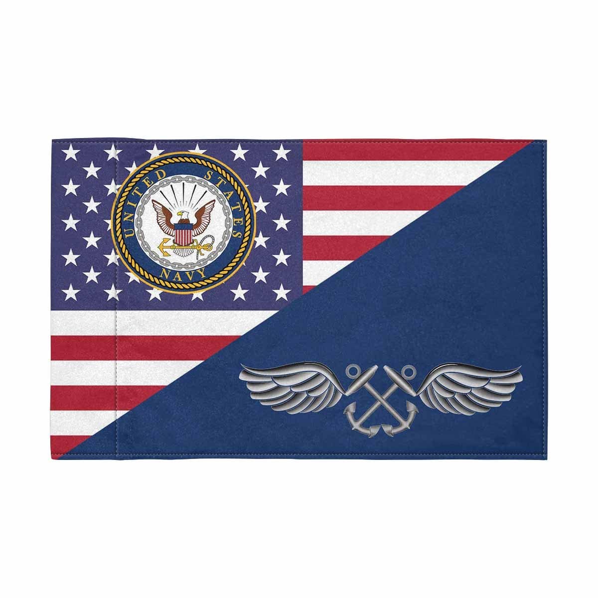 US Navy Aviation Boatswain's Mate Navy AB Motorcycle Flag 9" x 6" Twin-Side Printing D01-MotorcycleFlag-Navy-Veterans Nation