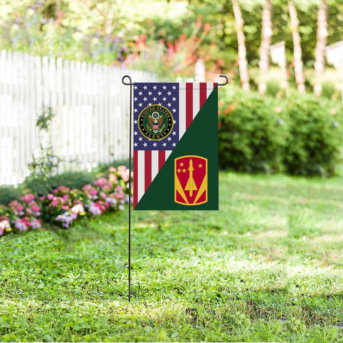 US ARMY 31ST AIR DEFENSE ARTILLERY BRIGADE Garden Flag/Yard Flag 12 inches x 18 inches Twin-Side Printing-GDFlag-Army-CSIB-Veterans Nation