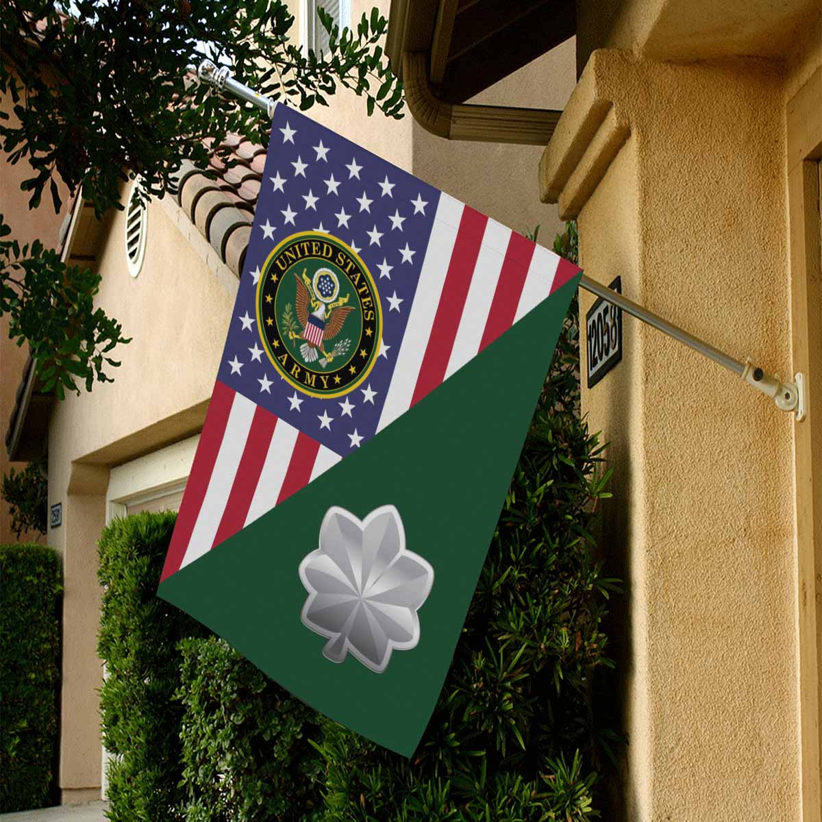 US Army O-5 Lieutenant Colonel O5 LTC House Flag 28 Inch x 40 Inch 2-Side Printing-HouseFlag-Army-Ranks-Veterans Nation