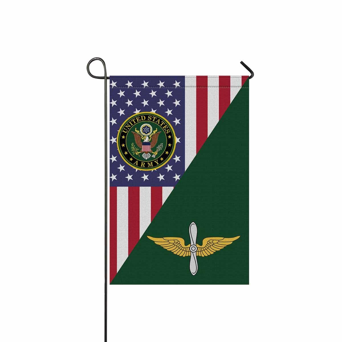 US Army Aviation Garden Flag/Yard Flag 12 Inch x 18 Inch Twin-Side Printing-GDFlag-Army-Branch-Veterans Nation