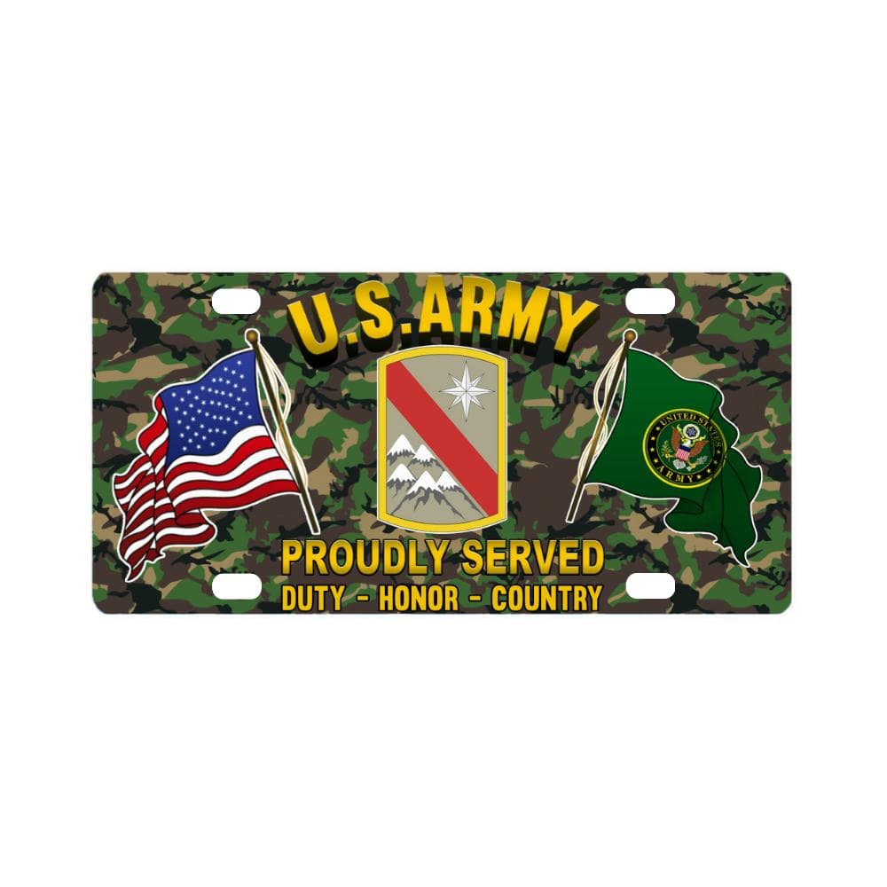US ARMY 43 SUSTAINMENT BRIGADE- Classic License Plate-LicensePlate-Army-CSIB-Veterans Nation
