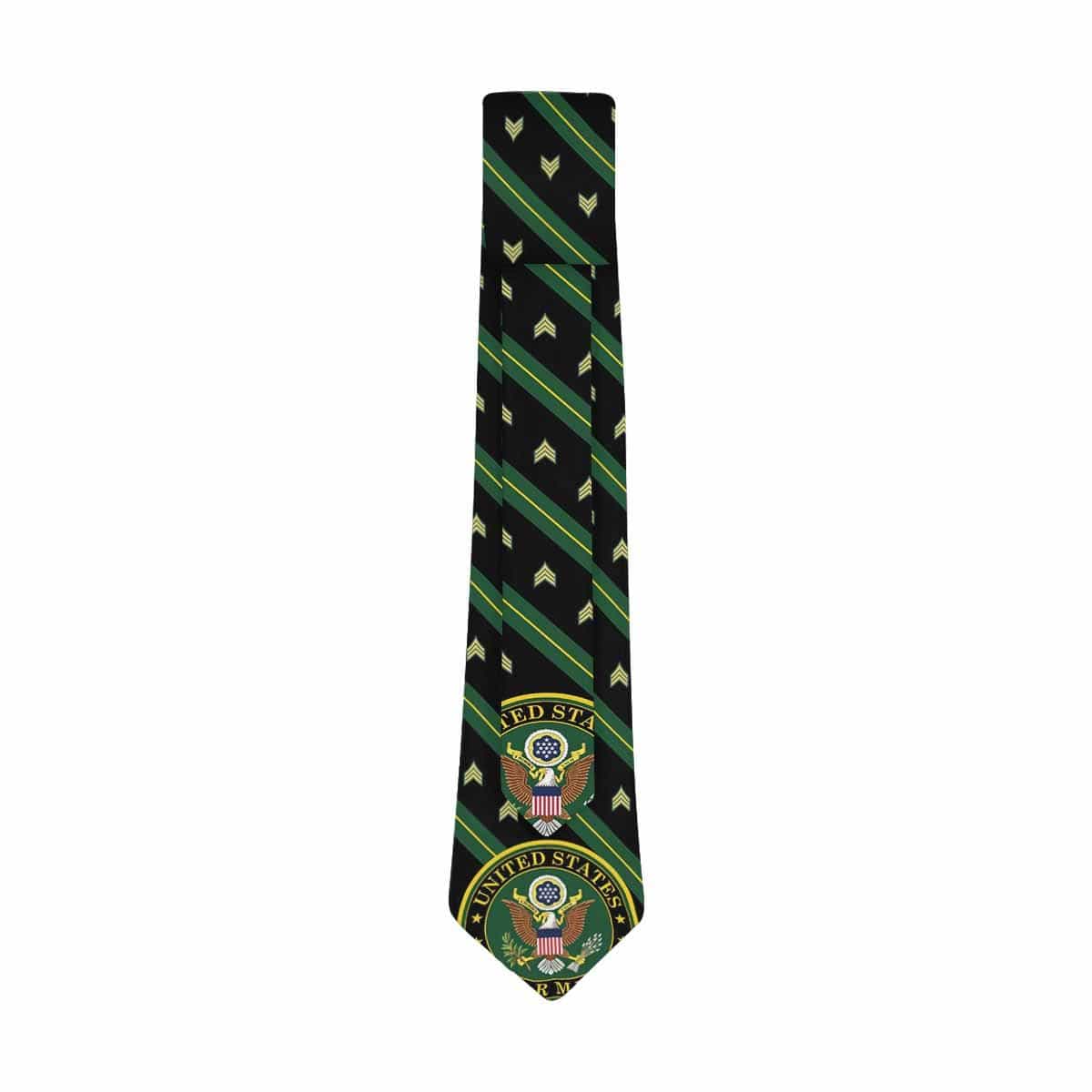 US Army E-5 SGT Classic Necktie (Two Sides)-Necktie-Army-Ranks-Veterans Nation