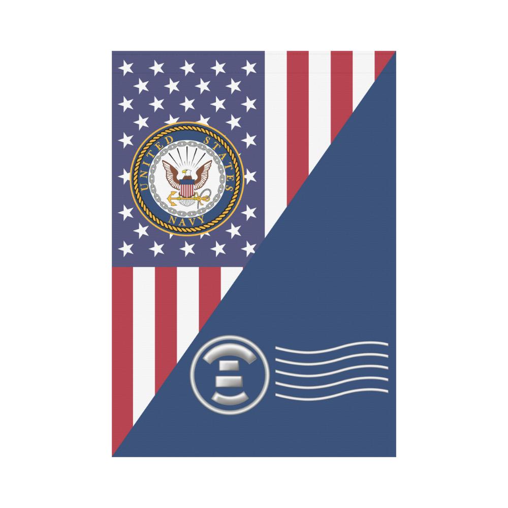 US Navy Postal Clerk Navy PC House Flag 28 inches x 40 inches Twin-Side Printing-HouseFlag-Navy-Rate-Veterans Nation