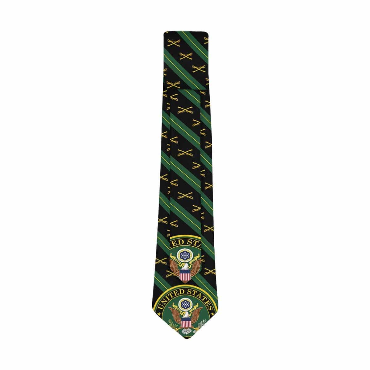 US Army Cavalry Classic Necktie (Two Sides)-Necktie-Army-Branch-Veterans Nation