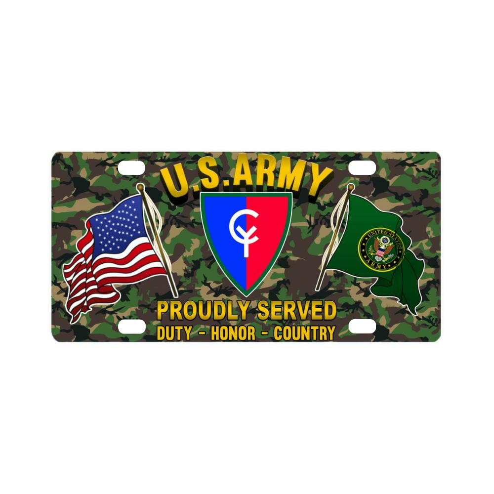 US ARMY 38TH INFANTRY DIVISION- Classic License Plate-LicensePlate-Army-CSIB-Veterans Nation