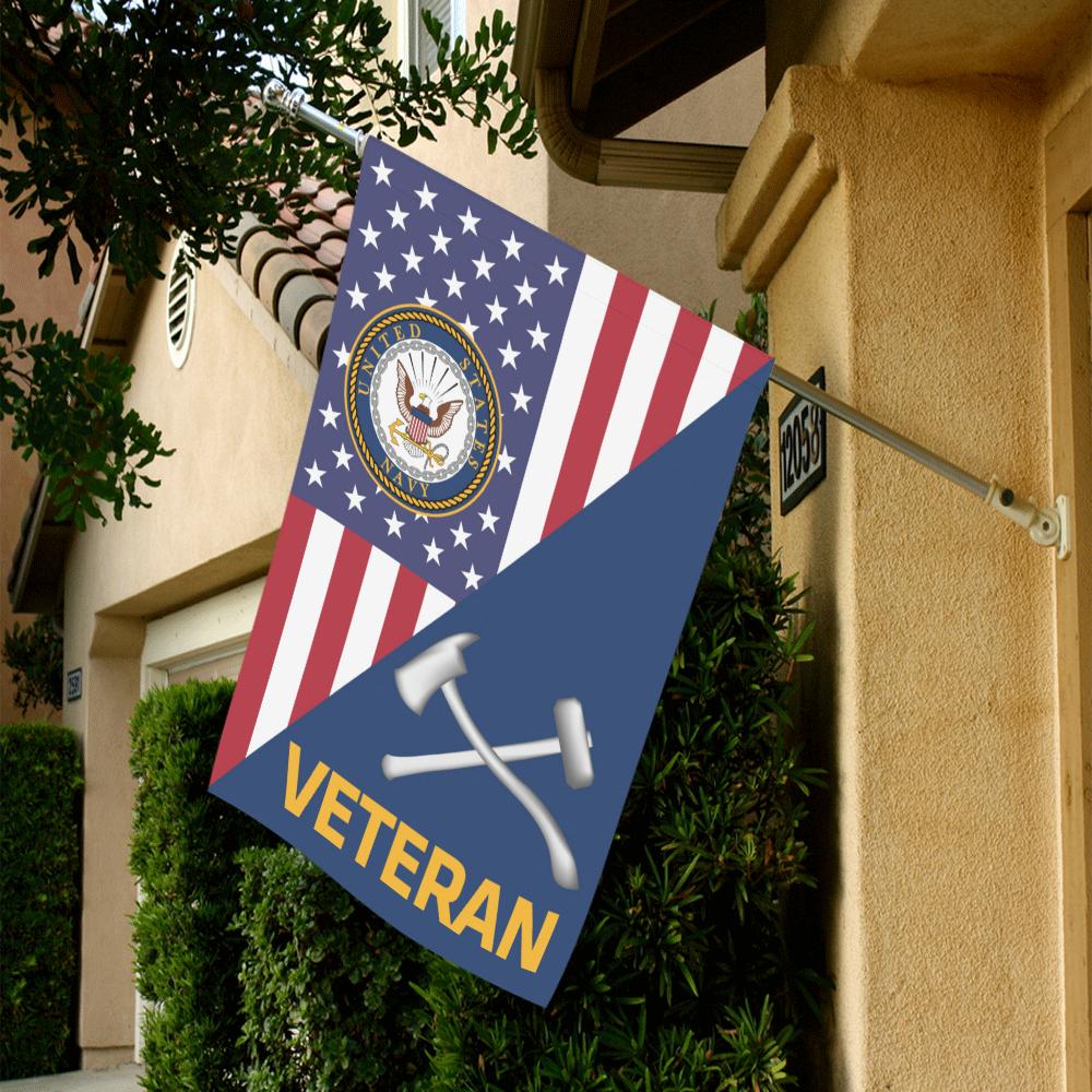 US Navy Damage Controlman Navy DC Veteran House Flag 28 inches x 40 inches Twin-Side Printing-HouseFlag-Navy-Rate-Veterans Nation