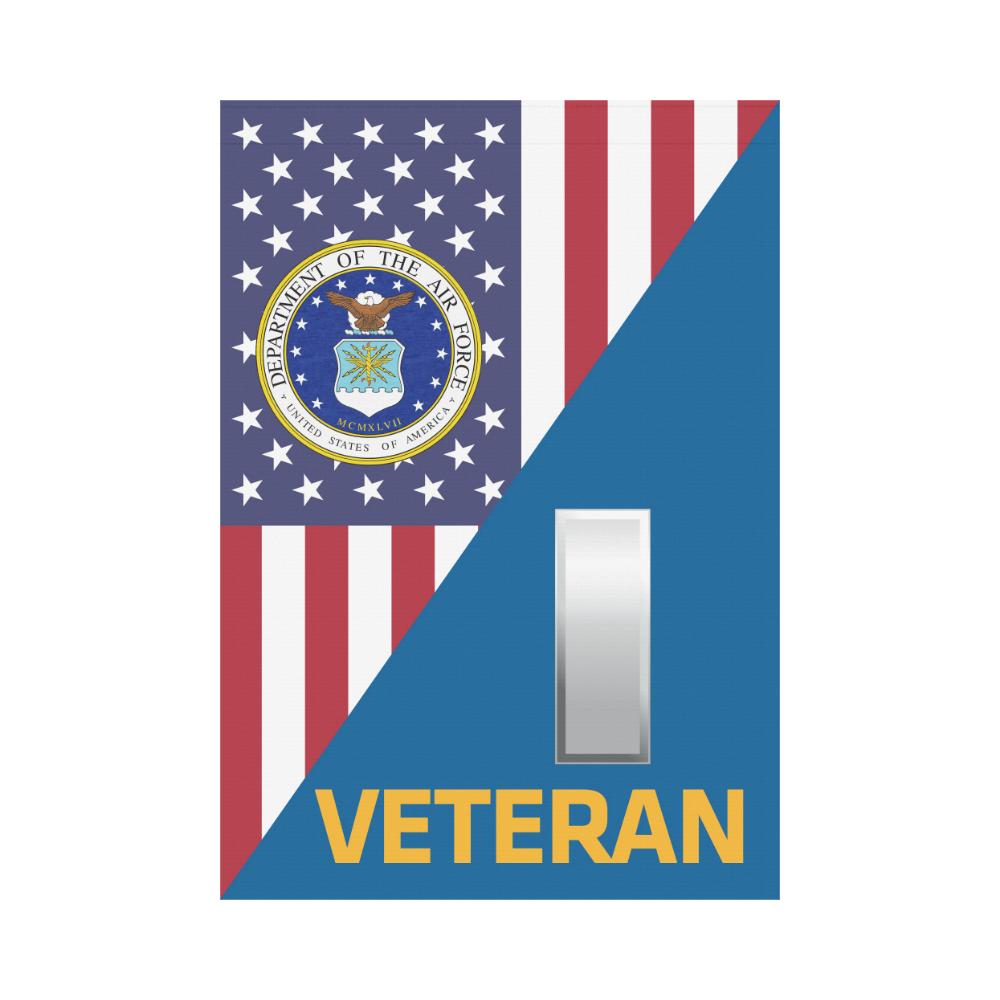 US Air Force O-2 First Lieutenant 1st Veteran House Flag 28 inches x 40 inches Twin-Side Printing-HouseFlag-USAF-Ranks-Veterans Nation