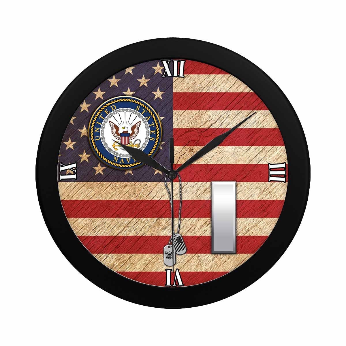 US Navy O-2 Lieutenant Junior Grade O2 LTJG Junior Officer Wall Clock-WallClocks-Navy-Officer-Veterans Nation