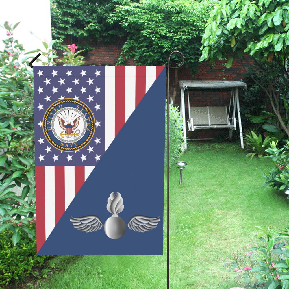 US Navy Aviation Ordnanceman Navy AO House Flag 28 inches x 40 inches Twin-Side Printing-HouseFlag-Navy-Rate-Veterans Nation