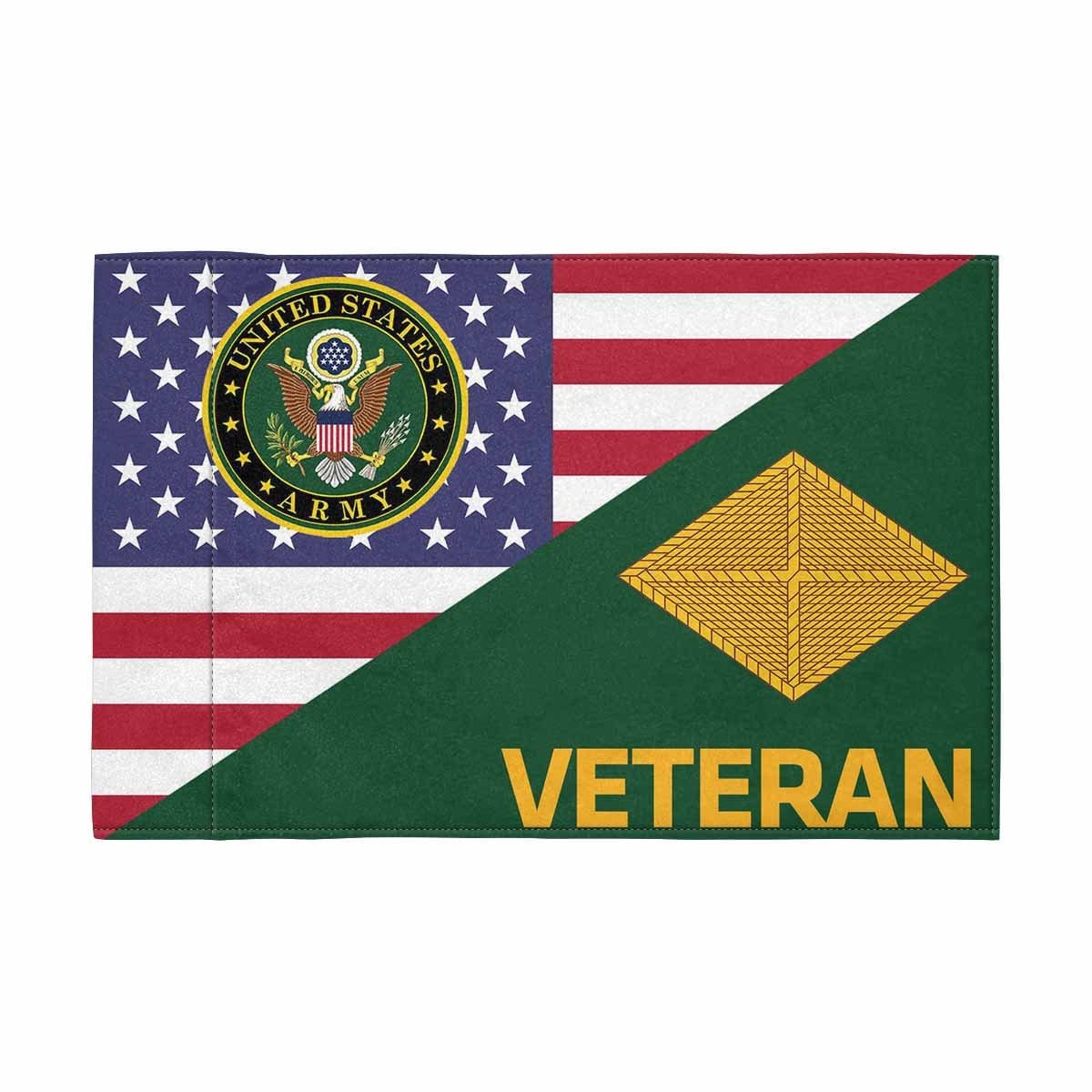 US Army Finance Corps Veteran Motorcycle Flag 9" x 6" Twin-Side Printing D01-MotorcycleFlag-Army-Veterans Nation